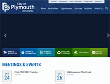 Tablet Screenshot of plymouthmn.gov